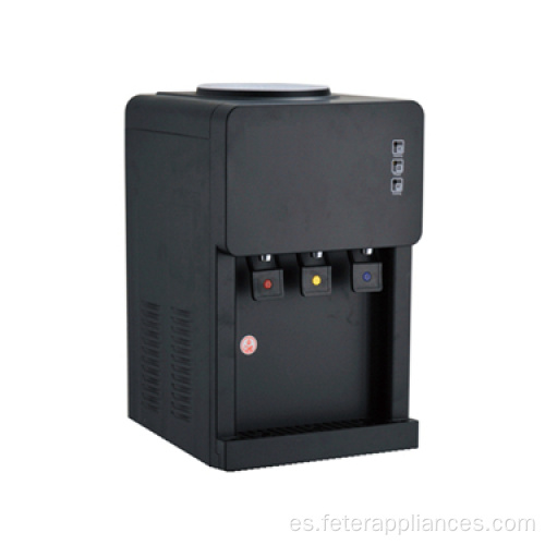 Dispensador eléctrico de agua fría y caliente con tres grifos